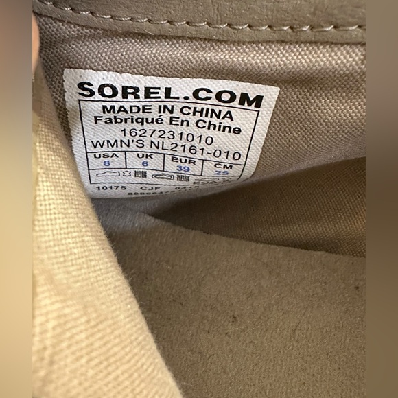 Sorel Major Low Ankle Boots Booties Black Leather Side Zip Women Size 8 B19 - Picture 10 of 10